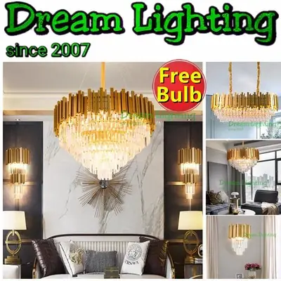 Dream Lighting / Luxury Chandelier K9 Crystal / Lampu Kristal Lampu Siling Lampu Hiasan ruang tamu lampu gantung