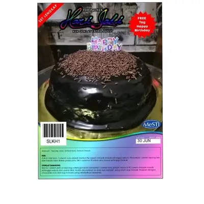 set lengkap tepung kek harijadi