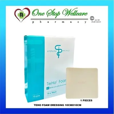 Teho Foam Dressing 10cmx10cm 1 Pieces EXP92023