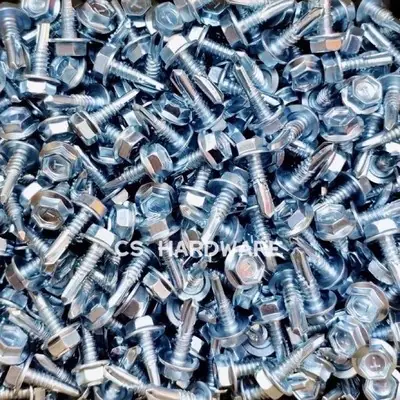 HO-516 Screw Besi channel 10# X 5/8" - Screw Roofing Screw Channel Screw Batten Skru Besi Bumbung