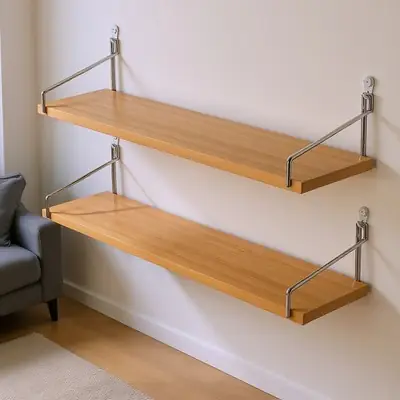 Saving Boxikea Rak Para Dinding Utk Buku Tv Pokok Dgn Kaki Floating Wall Shelf with Bracket