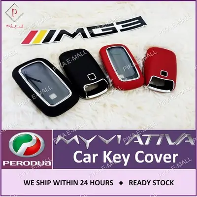 [Myvi Ativa] Perodua Ativa Perodua Myvi 2022 Facelift Genuine Leather Key Cover Perodua Keychain Sarung Kunci Kereta