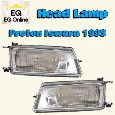 Proton Iswara 1993 I93 CC3 Head Lamp Lampu Besar , Lampu Depan (L/R) 1994 1995 1996 1997 1998 1999 2000 2001 2002 2003