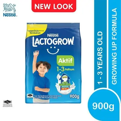 Nestle Lactogrow Aktif 1-3 (900g)