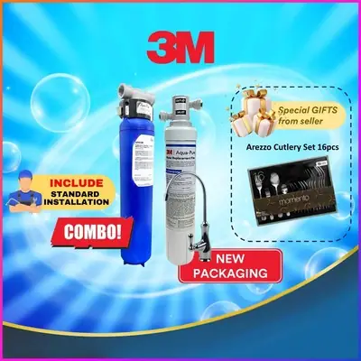 3M™ AP902 Whole House Water Filtration + AP Easy Complete Under Sink Drinking Water Filter