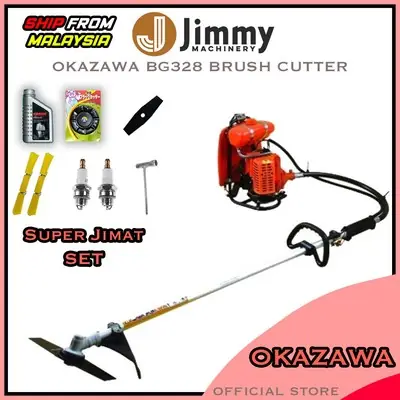TANEKA BACKPACK BRUSH GRASS CUTTER MACHINE MESIN RUMPUT GALAI BG328 COMBO SET