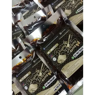 Daging Dendeng Kering 100% Cili Segar 250g