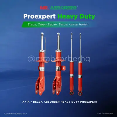Perodua Axia 2014 - 2022 / All Bezza Proexpert Heavy Duty Absorber