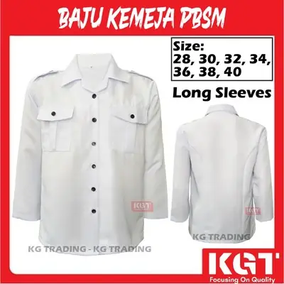 PBSM Long Sleeves Shirts Baju Kemeja Persatuan Bulan Sabit Merah 红新月会学校制服长袖