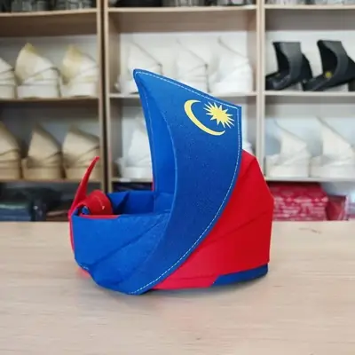 ☺️HOT☺️ Sampin/Tanjak Tema Bendera Malaysia-Kostum Baju Merdeka Tengkolok budak