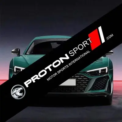 Sticker Kereta Sticker Belakang Proton Persona Custom Warna dan No Plat