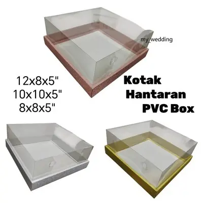 BOX EXCLUSIVE WITH TRANSPARENT PVC 
kotak hantaran