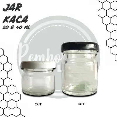 [READYSTOCK] JAR KACA DOORGIFT 20ML & 40ML (PCS)