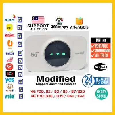 Modified Unlimited Portable 4G Wifi Modem MIFI Router Hotspot