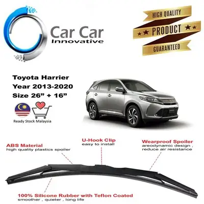 Toyota Harrier Wiper，Car Wiper Blades ,Silicone Wiper Blade, Car Windshield ( 1 pair -Size 26"/16" )