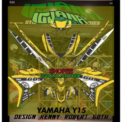 STRIPE MOTOR YAMAHA Y15 DESIGN KENNY ROBERT 60TH ANNIVERSARY