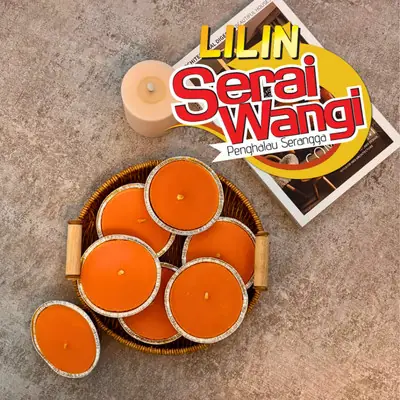 Lilin Serai Wangi Anti Lalat - 3 PSC ( Tahan Selama 18 Jam )