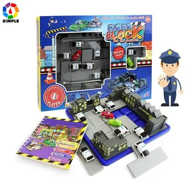 Smart Games Montessori Toys Family Game With 120 Challenges and 5 Difficulty Levels Road Block