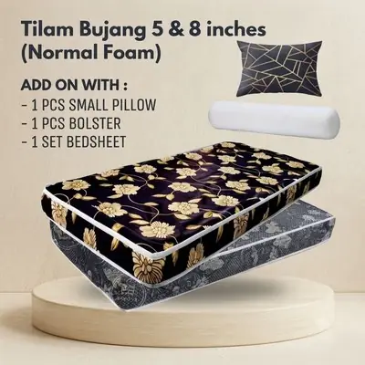 Tilam Bujang 5 & 8 Inci Direct Kilang / 5 & 8 Inches Single Mattress / Tilam Single / Tilam Dewasa & Kanak-Kanak