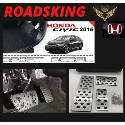 [ ALUMINUM 3PCS  ] HONDA CIVIC FC PEDAL HIGH SPEC