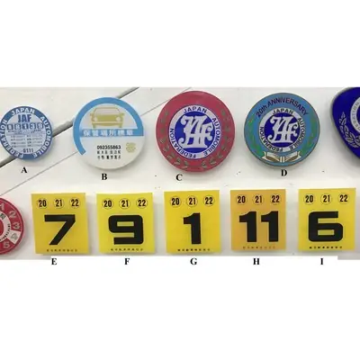 JDM JAF Sticker Stiker JAPAN Perodua Kancil Myvi Alza Axia Passo  Stiker Jepun Roadtax jepun (Tampal Dalam)