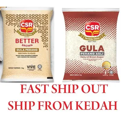 CSR BETTER BROWN SUGAR / GULA PERANG CSR / GULA PERANG ASLI / NATURAL BROWN SUGAR 1KG