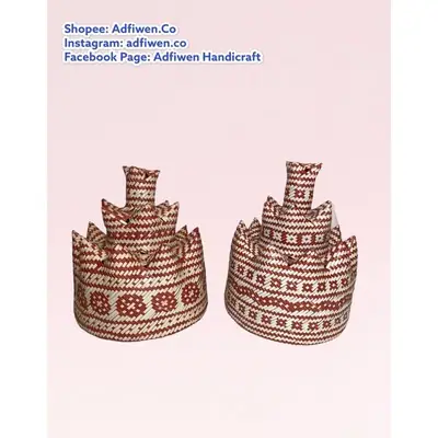 Topi Lanjang Lelaki Iban Dayak Borneo