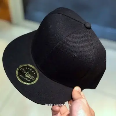 [NEW!!] PLAIN CAP / PLAIN SNAPBACK / SNAPBACK KOSONG / TOPI HITAM