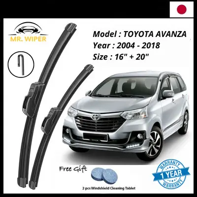🔥MR WIPER🔥  TOYOTA AVANZA (2004-2018) MR WIPER JAPAN TECHNOLOGY WIPER BLADE WINDSCREEN WIPER