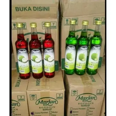 6 Botol Sirup Marjan 460ml Original Indonesia