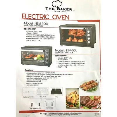 THE BAKER OVEN 100L & OVEN 50L