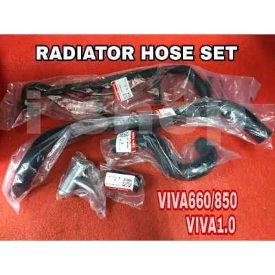 RADIATOR HOSE SET (ORIGINAL) PERODUA VIVA 660,850,1.0 ALL MODEL (ONLY PIPE METAL NOT ORIGINAL)