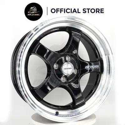 New Sport Rim WORK MEISTER S1R 17x8 4x100 ET35 Black /  Silver 17 inch 17 inci Mr Wheel