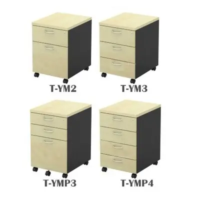T2 Series Mobile Pedestal Drawer T-YM3 T-YM2 T-YMP3 T-YMP4