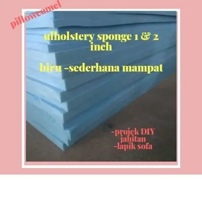 Multipurpose upholstery sofa sponge pu foam span biru medium density 1 & 2 inch