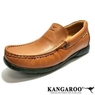 KANGAROO men full leather loafers causal shoes |kasut kulit lelaki KANGAROO