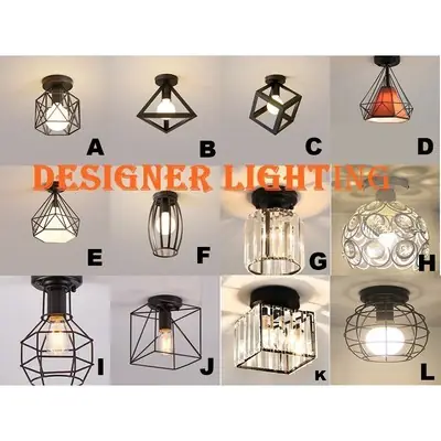 Designer Lighting Ceiling Lamp Ikea Lamp Lampu Siling Walkway Light