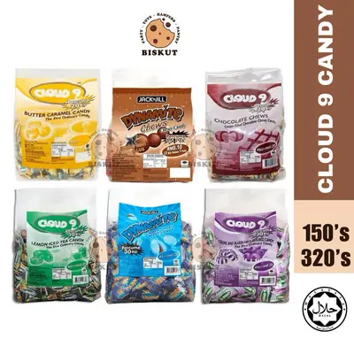 [READY STOCK] Cloud 9 Candy 320's/Dynamite/Ice Lemon Tea/Choco Chewy/Blueberry/Butter Caramel/Dynamite Choco Chewy 150's