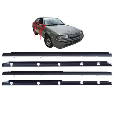 Proton Saga Iswara Sedan Aeroback (1985 - 2006) Door Window Glass Outer Rubber Moulding Molding Trim