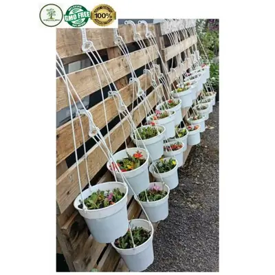 Pasu Bunga + Tali /Pasu Gantung/ 15cm diameter