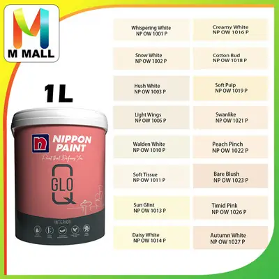 1L Nippon Paint Interior Q-Glo Timeless Off-Whites (1001-1027)