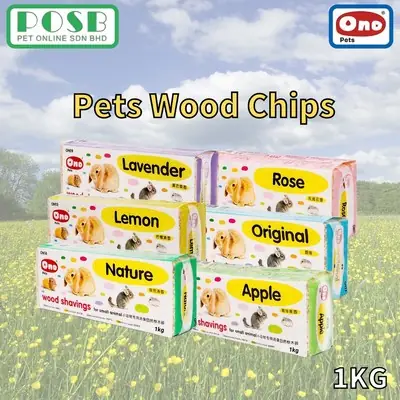 ONO Pets Wood Chips/ Wood Shaving Bedding for Rabbits,Chinchillas,Guinea Pigs and Hamster 1kg (ON15,ON17,ON18,ON19,ON23)