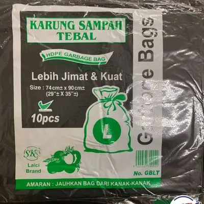 (+-) Garbage Bag size L / Plastik sampah size L