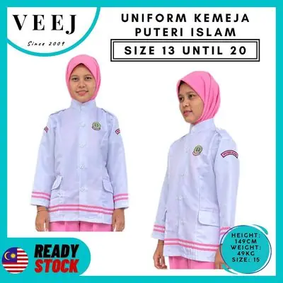 UNIFORM | BAJU PUTERI ISLAM SEKOLAH I PPIM SEKOLAH PERSATUAN PUTERI ISLAM MALAYSIA