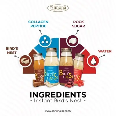[ Annona Wellness ]  Instant Birdnest Drink 🕊 Minuman Sarang Burung🔥Annona Instant Bird Nest (IBN) with Collagen