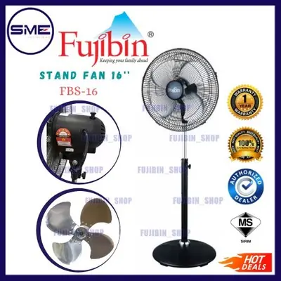 [NEW ARRIVAL] FUJIBIN 16'' Metal Stand Fan FBS-16 (BLACK)