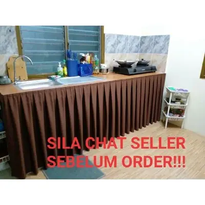 Skirting/Langsir Table Top, Dapur, Sinki, Meja, Meja Mesyuarat