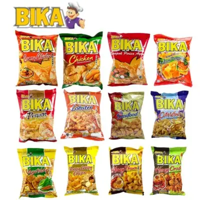 [TKM] BIKA Flavoured Crackers Snacks - 60g