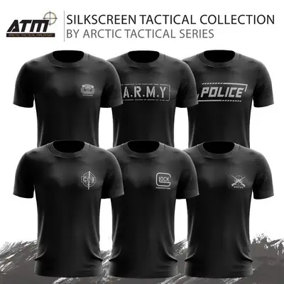SNIPER GLOCK ARMY POLICE CQB  AIRBORNE TACTICAL T SHIRT MICROFIBER JERSEY BAJU TACTICAL