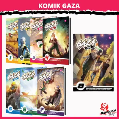 [MAWARINAS ] Komik Gaza Mini : Asil :Kisah Perjuangan  & Sejarah Palestin 1 ~ 6 : Iman Publication : IF Moses